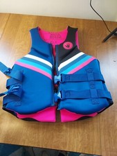 Womens Blue Pink Body Glove Evoprene PFD Life Jacket Swim Vest L/XL New