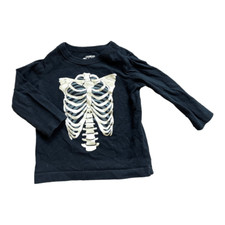 Baby Boys OshKosh Osh Kosh Skeleton Skull Long Sleeve Graphic Tee - Sz 6-9 mo
