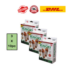 3 X 10pcs Kinoki Foot Detox Pads Cleansing Detox Foot Patch Toxin Herbal Organic