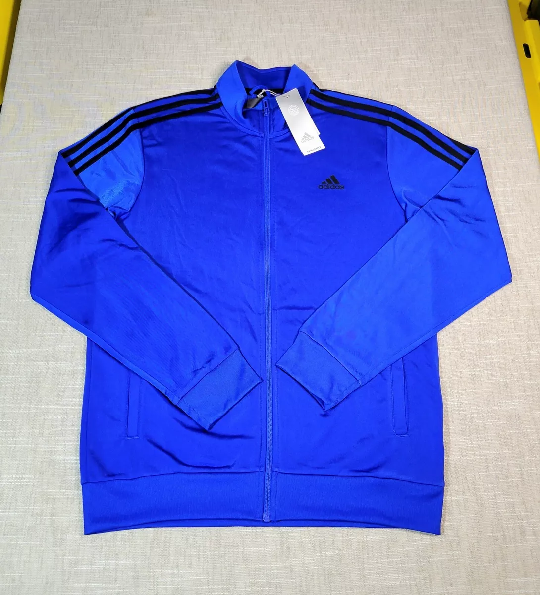 Adidas blue hotsell tracksuit mens
