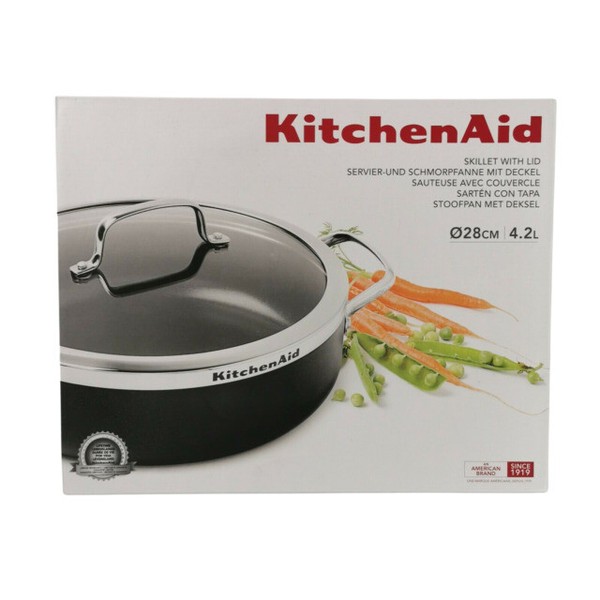 KitchenAid Serving and Braising Pan with Lid Diameter 28 cm Pots & Pans