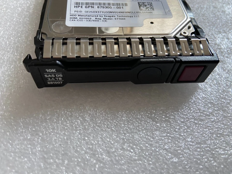 881457-B21 NEW HPE 881507-001 2.4TB 12G SAS 10K 2.5" SFF 512e DS HDD Hard Drive - Image 4 of 4