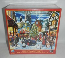 NEW Sealed SunsOut Christmas Streets 1000 Piece Jigsaw Puzzle Item 9813697