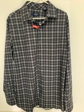 Chaps Men's Long Sleeve Plaid Dress Shirt Size L