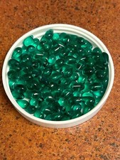 Czech Glass 6x9mm Side-Drilled Teardrop Beads Teal Green 36 Pieces