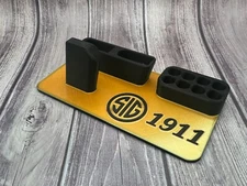 Sig Sauer 1911 .45 ACP Pistol Display Stand With Mag Holder 