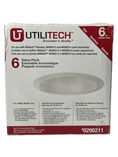 UPC 885292000101 product image for 6 Pack Utilitech 6 in White One  Piece Baffle Trim For Recessed Lighting | upcitemdb.com