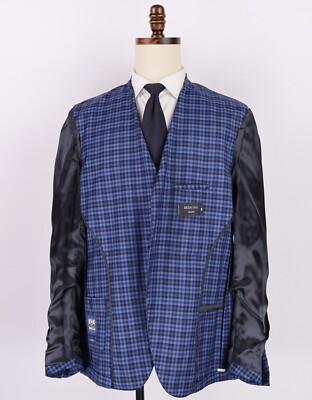 未使用 BOGGI イタリア製 スリムフィット ジャケット REDA Boggi Milano Reda 1865 Wool Sport Coat 44R Slim Fit Blue