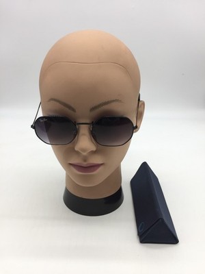Ray-Ban Unisex Black Geometric Frame Designer Sunglasses 53-19-138 Black Lens