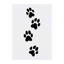 'Dog Pawprints' Temporary Tattoos / Transfers TO00086973 
