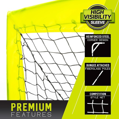 Franklin Sports Portable Soccer Goal Pop Up Net Indoor Outdoor Folding 12 x 6 ft - 第 5/9 張圖片