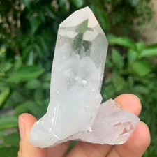111G  Natural white crystal cluster point mineral specimen Chakras Healing