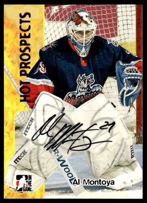 2005-06 ITG Hot Prospects auto Al Montoya Hartford Wolf Pack #A-AM2