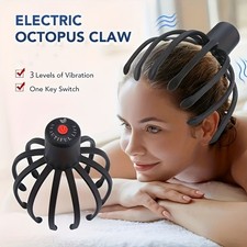 Vibrator Electric Scalp Massager Octopus Head Waterproof Scratcher Gift