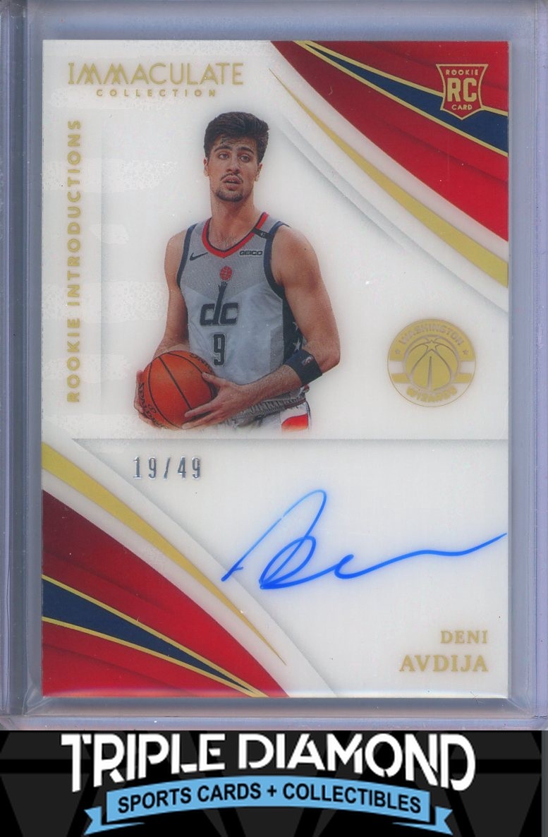2020-21 Panini Immaculate Deni Avdija Rookie Introductions Auto #19/49 W957