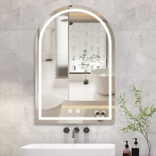 Arched LED Bathroom Mirror 24" X 36  