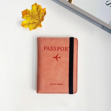 RFID Blocking Passport Holder Leather Wallet Cover Case Travel For Men and Women