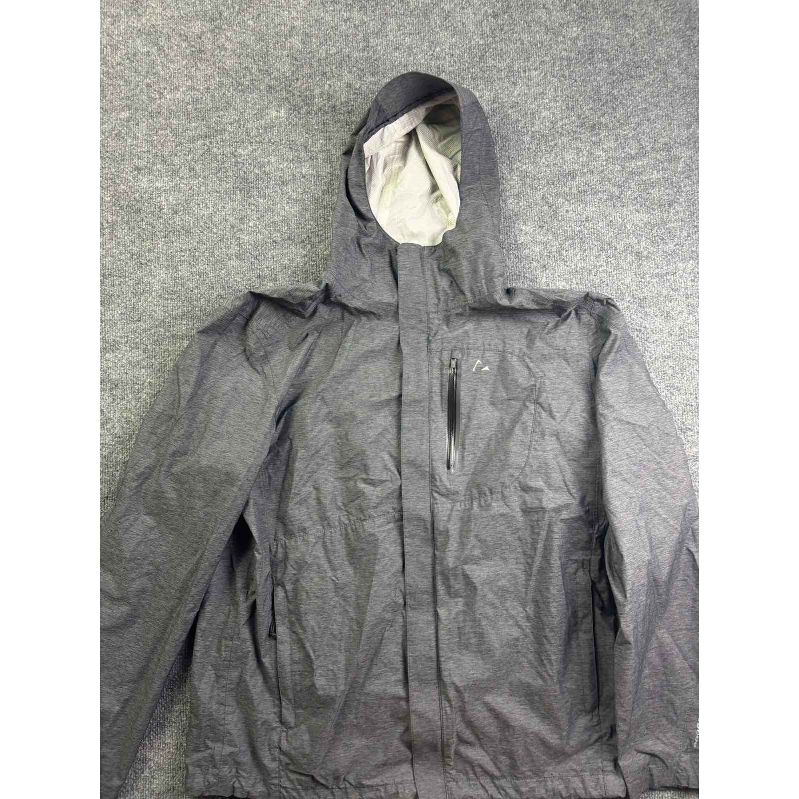 Paradox Rain Jacket Mens L Gray Heathered Waterproof Hooded Technical Shell
Opens in a new window or