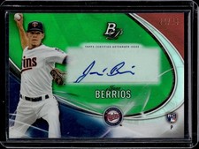 2016 Bowman Platinum Jose Berrios Auto Autograph RC Green Rookie #/75 Twins