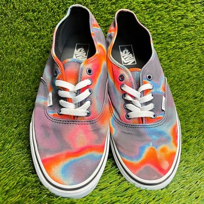 Vans Authentic Dark Aura Mens Size 11 Gray Orange Athletic Skate 