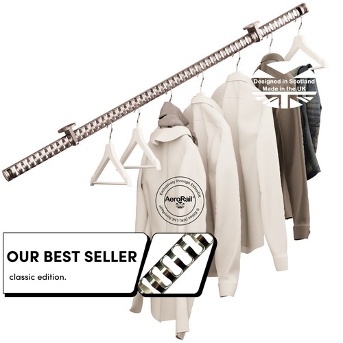 AeroRail® Sloping Ceiling Storage Rail:Attic Loft Stair Garage Garden All Angles - Picture 11 of 18