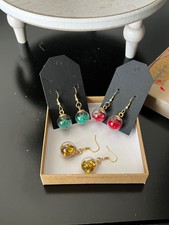 Holiday Christmas Ornaments Dangle Earrings