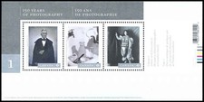 Canada Stamps Souvenir Sheet of 3, Canadian Photography, #2626 MNH