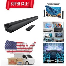 Sound Bar for Smart TV, Soundbar with Bluetooth/ARC/Opt/AUX Connect, Auto Vol...