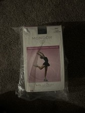 Mondor Black Footless Tights large  Women's Brand New With Tags    