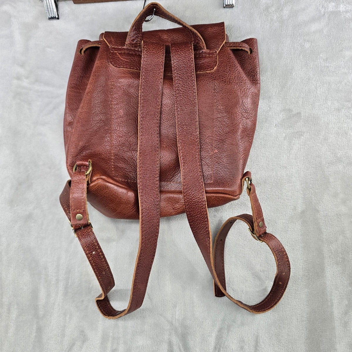 Portland Leather Goods Backpack Womens Small Brown Leather  display picture 1