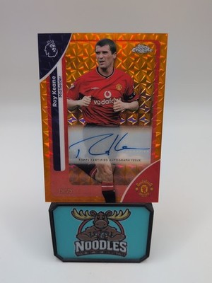 Roy Keane Auto /25 2025-26 Topps Chrome Premier League Manchester United Legend