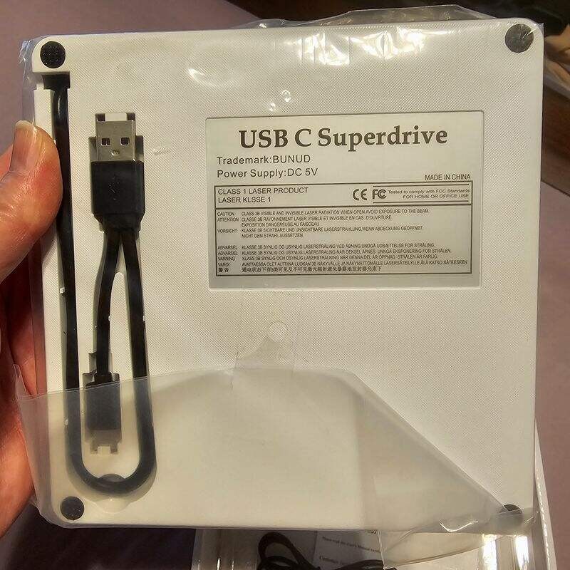 NEW Bunud External Blu-Ray CD DVD Drive USB 3.0 Type C Burner Player ...