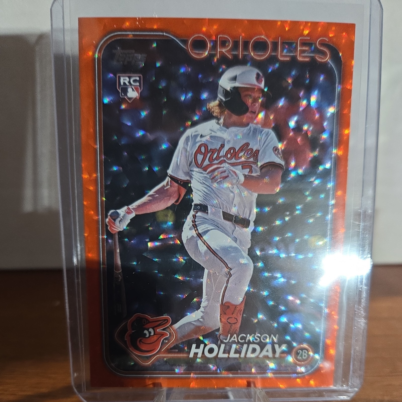 2024 Topps Update Jackson Holliday RC #US50 Orange Foil 189 /299 ORIOLES