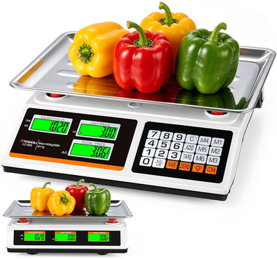 Atogou 1G Resolution Price Computing Scale with Dual-Sided Display, 88Lb Commerc