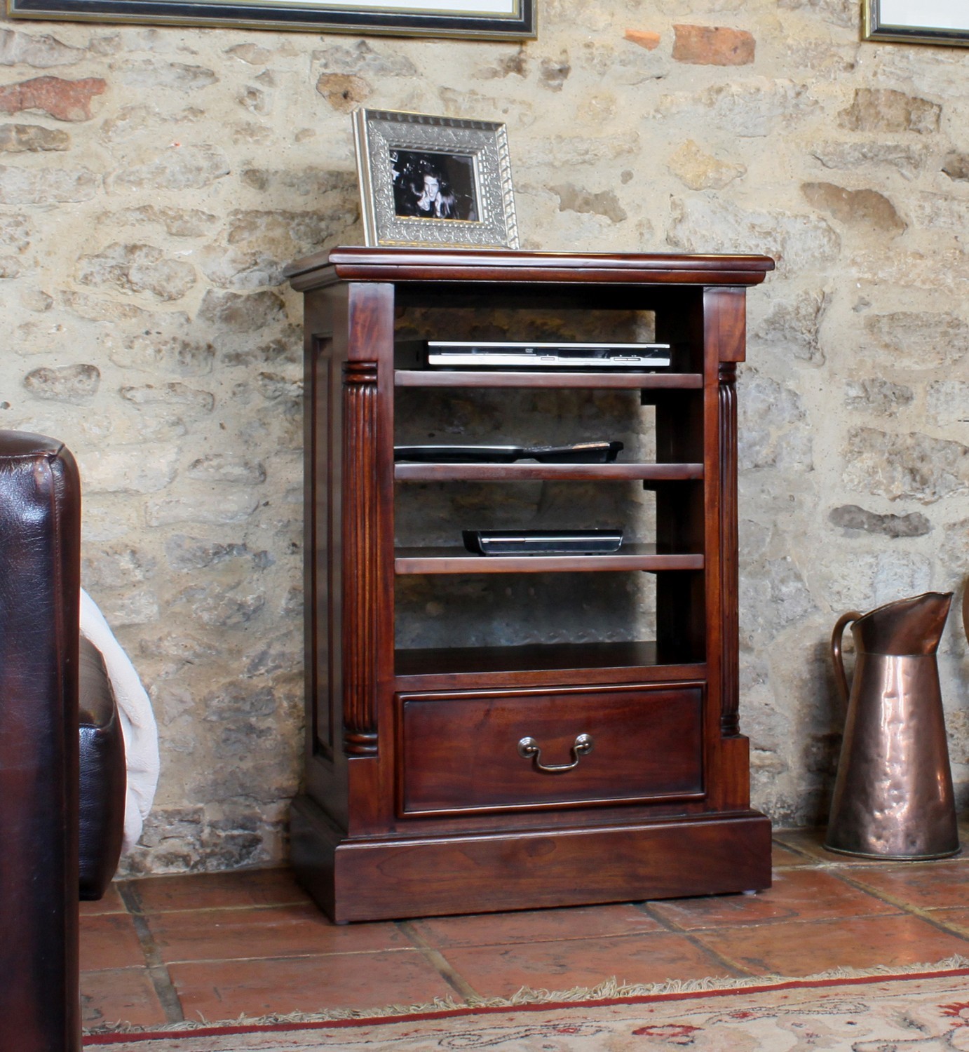 Baumhaus La Roque Mahogany Entertainment Cabinet Shelves (IMR09C) SRP £495 *NEW*