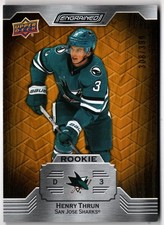 2023-24 Upper Deck Engrained Oak Rookies HENRY THRUN 150 /399 San Jose Sharks RC