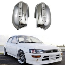 Rearview Mirror Cover Cap Wled Light For Toyota Corolla 1993-1997 Ae110 Ae100