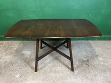 Ercol Old Colonial Drop Leaf Dining Table Dark Finish