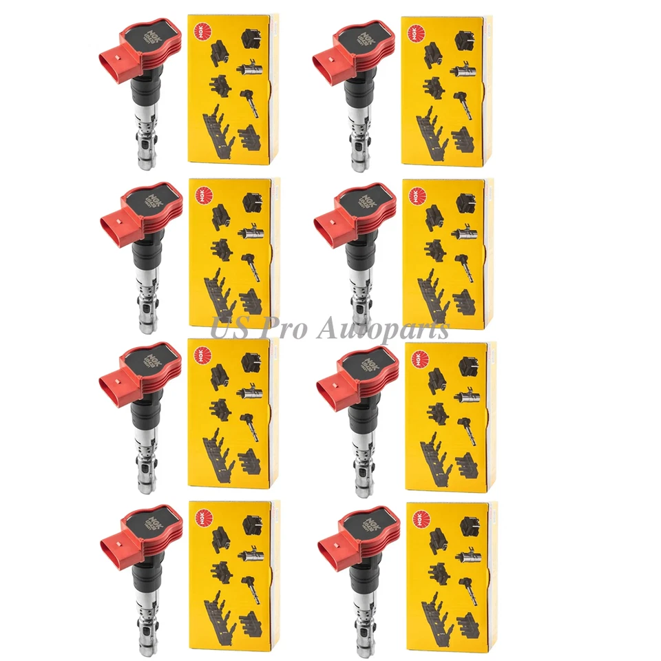 Bobinas de encendido NGK para Audi A6 2005-2006 A8 2003-2006 4,2 L 077905115C 8 piezas OEM Foto 2 de 4