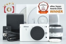 "Shutter count 945" Nikon 1 J1 White 10.1 MP Digital Camera 10-30 Lens