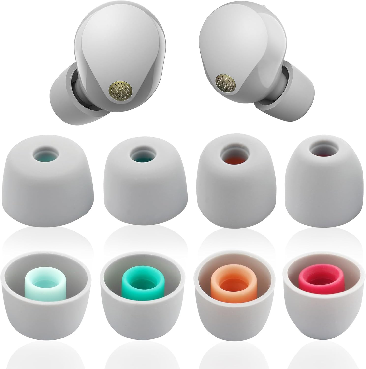 Embouts de rechange pour Sony WF-1000XM5, silicone premium finition mate