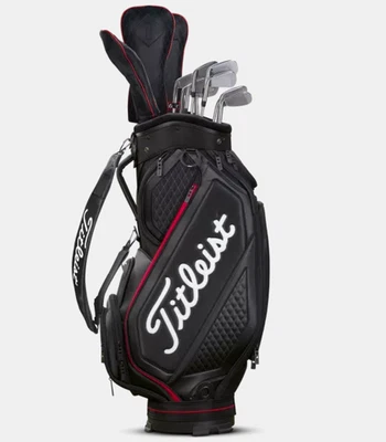 Titleist Mid Size Bag Golf Cart Bag Schwarz/Rot - Bild 1 von 4