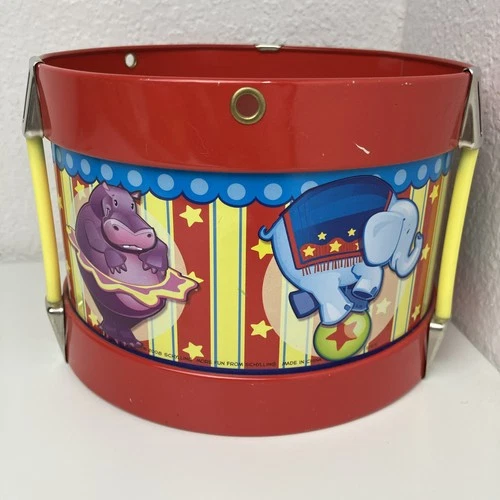 Schylling Circus Metal Toy Drum with Balls Inside – Retro Tin Toy – 2008
