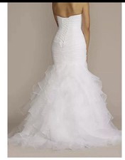 David’s Bridal Corset Wedding Dress Size 8 Brand New Never Worn With Tags