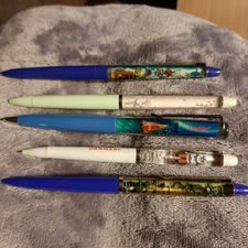 Variety Of Five Vintage Floaty Pens #33