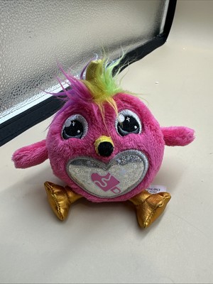 #N38- Unicorn Flamingo Pink Plush5'' Wings Lollipop Heart Belly Round Zuru Squish