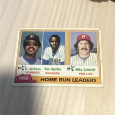 Topps 1981 League Leaders #2 Jackson Oglivie Schmidt Phillies Brewers