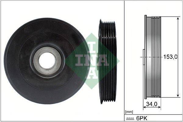 Riemenscheibe Kurbelwelle Schaeffler INA 544 0079 10 FüR Ford Mazda C2 Focus 206-image