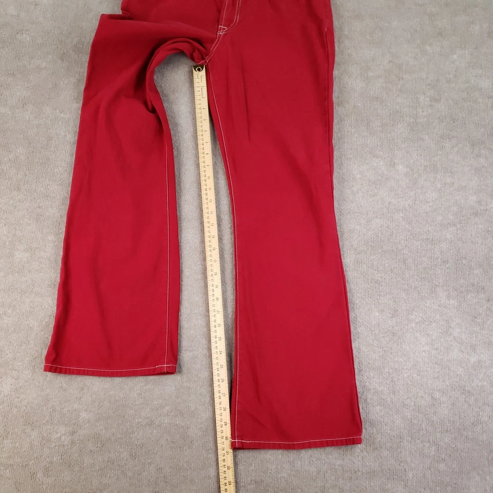 Pantalones Lucky Brand 136 Peanut para mujer talla 12/31 rojo corte bota hechos en EE. UU. AÑOS 90 Y2K Z Foto 2 de 4