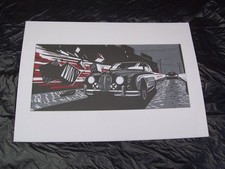 Jaguar Mark II Limited Addition Art Print Genuine Black/Red JGAP917MXA 1959-1967